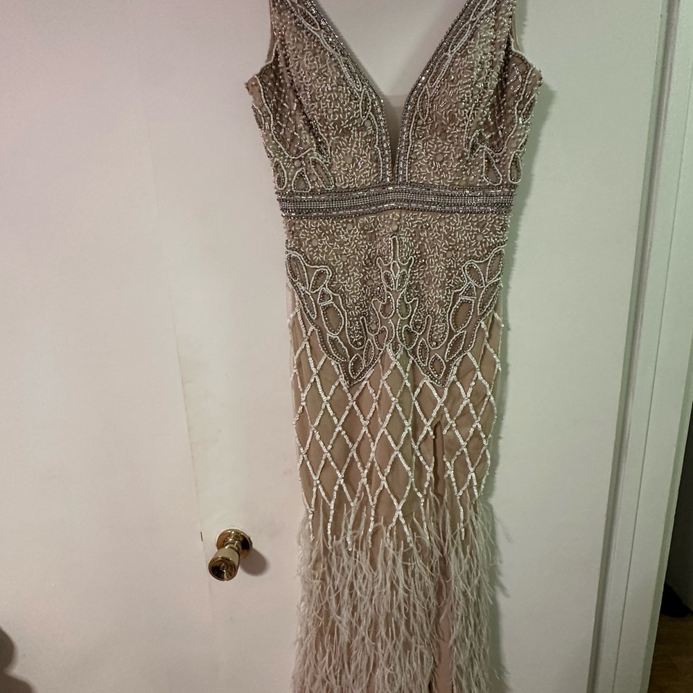 Elegant Beaded Evening Dress
